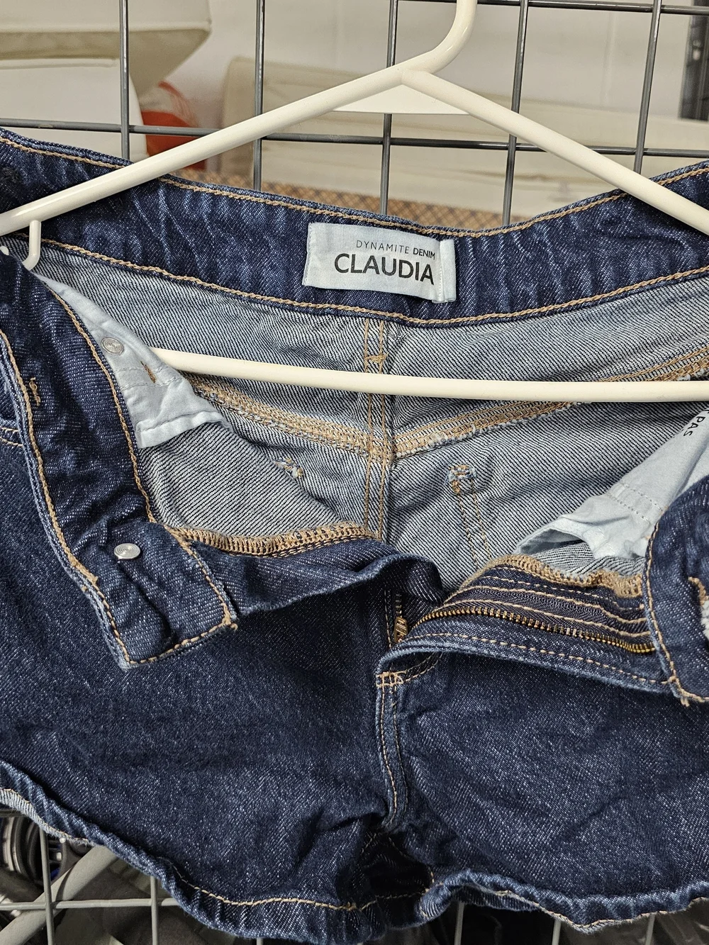 Dynamite Claudia Indigo Denim Shortalls - Picture 3 of 5